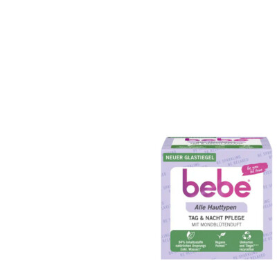 1x50ml bebe Tag & Nacht Pflege mit Mondblütenduft | Alle Hauttypen