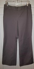 BANANA REPUBLIC gray Stretch Cotton Wide Leg Cuffed Pants. 8