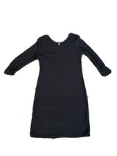 Black rhinestone embellished cocktail dress Women's Medium