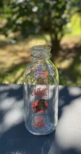 Oakhurst Dairy 1996 Collectors Edition Milk Bottle 32 US OZ Portland, ME Signed
