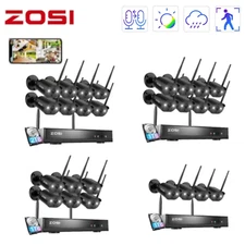 ZOSI 8CH NVR 3MP Wireless Security Camera System IP WiFi AI Night Vision CCTV