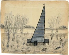 Knill’s Monument Alfred Wallis 1928 – Naïve Cornish Landscape Art Print to Frame