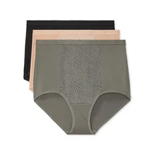 WARNERS BLISSFUL BENEFITS BRIEF PANTIES 3 PACK RS4433 063
