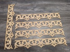 Laserkris laser cut 5x decorative 3mm MDF wood border Embellishment  ZS1 pattern