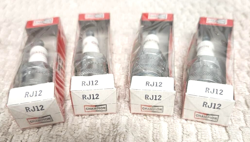Champion Copper Plus RJ12 Spark Plug Qty 4 Plugs