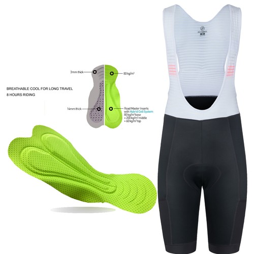 YKYWBIKE 4 pocket Men Cycling Bibs Shorts Breathable Padded MTB Bike Pro Bibs - Picture 44 of 47