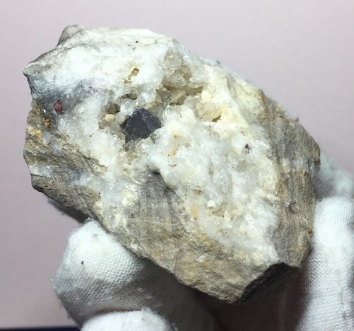 79g Cinnabar & Dolomite & Quartz Specimen Mined In Hunan China - Picture 2 of 5