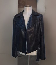 Dkny Vintage Leather Jacket Size M