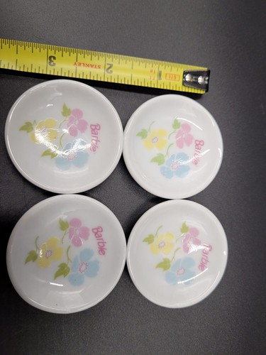 Barbie Vintage Strombecker Tea Set Floral 39 Piece Porcelain Miniature Dollhouse - Picture 6 of 11