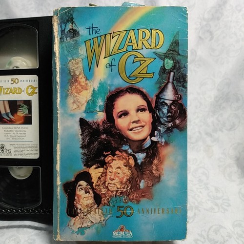 The Wizard of Oz - 50th Anniversary Edition - VHS - Classic Movie - Dorothy SWB