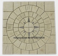 3M x 3M NAUTICAL COMPASS+SQ OFF ROTUNDA PATIO PAVING SLAB (DELIVERY EXCEPTIONS)