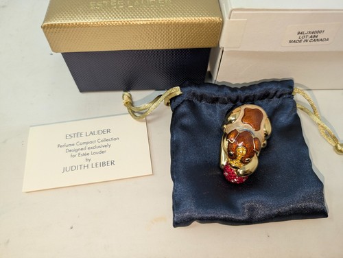 Estee Lauder Pleasures Playful Pup Solid Perfume Compact Unused - Picture 3 of 5