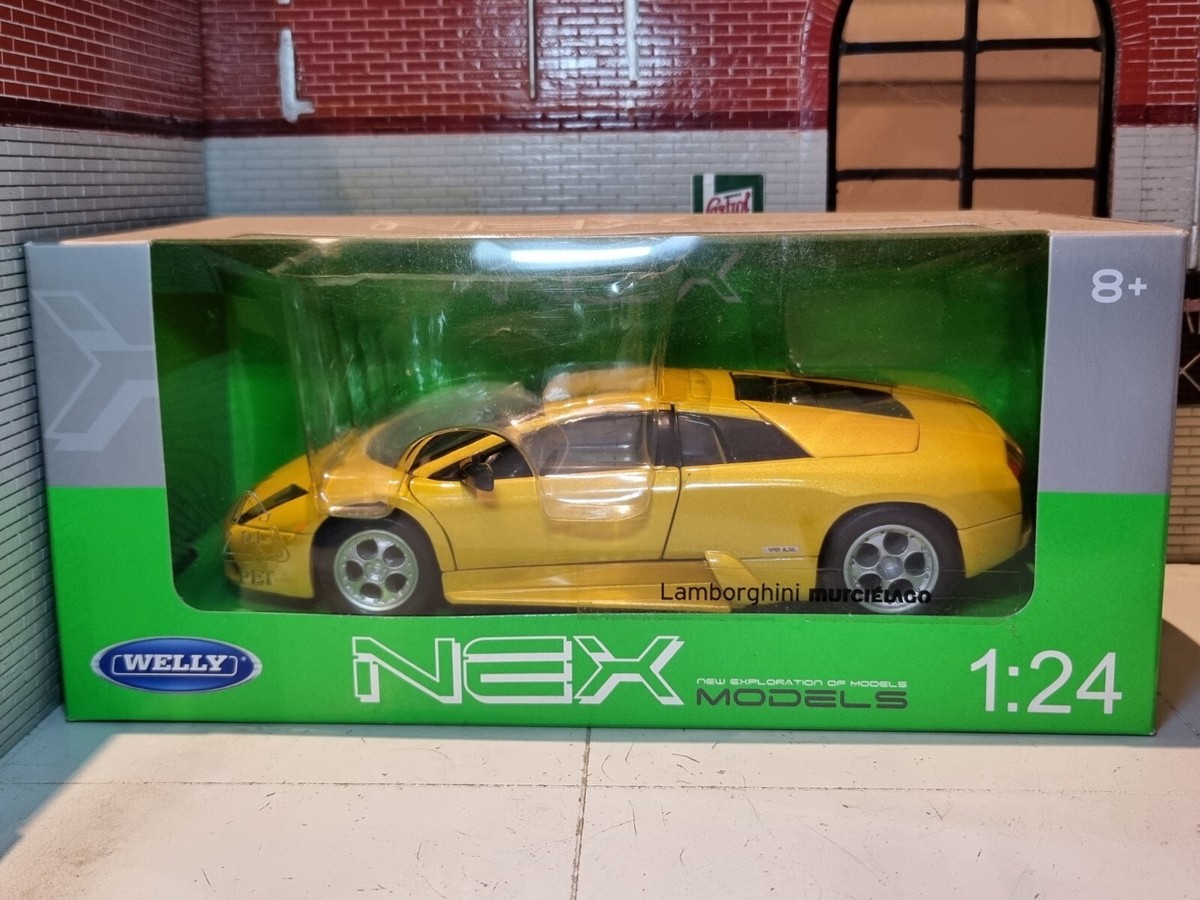 自動車 Welly Lamborghini Murcielago 1:24 Lamborghini Murcielago Yellow Welly Diecast Detailed 1:24