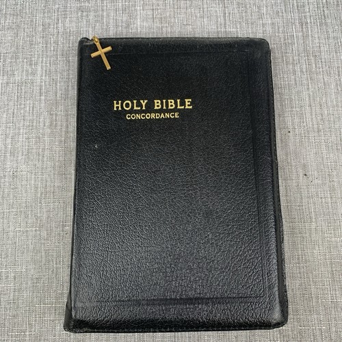 Holy Bible KJV Genuine Leather Zippered Red Letter Edition Concordance - Bild 1 von 10