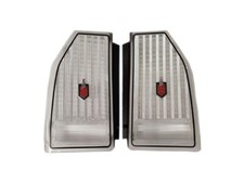 1987-1988 Monte Carlo Tail Lamp Lens Clear With Emblems Pair Gm16508511 16508512 1987-1988 Monte Carlo Tail Lamp Lens Clear With Emblems Pair Gm16508511 16508512