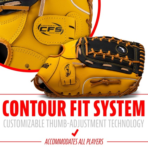 Field Master First Baseman's Mitt Adult + Youth Glove 12.5" Righty Lightweight - Picture 5 of 7