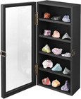 Wall Mounted Wooden Collectible Display Case 5 Shelf Display Storage Accessories