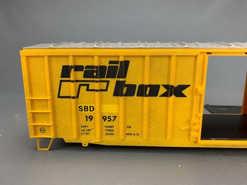 O Scale Weaver Modern OB SD 50’ Boxcar Seaboard /Railbox #19957 Shell O1932 LZ - Picture 7 of 15