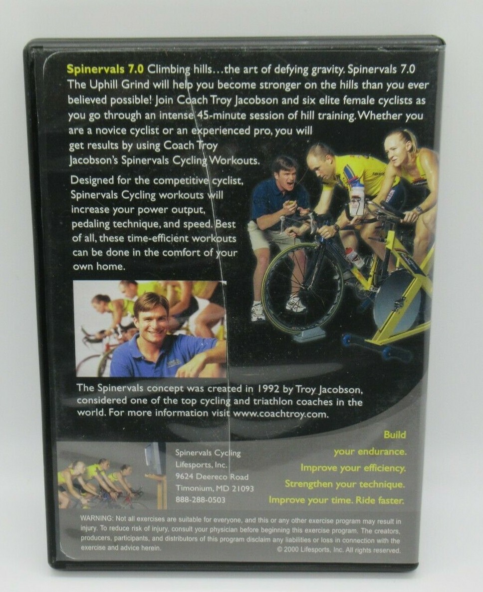 趣味+実用 Spinervals 7.0 Uphill Grind DVD SPINERVALS 7.0 THE UPHILL GRIND WORKOUT DVD, CLIMBING HILLS
