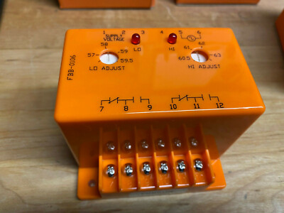 Diversified Electronics Over/Under Frequency Monitor. 120 VAC, Model FBB0106