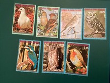 ICOLLECTZONE Equatorial Guinea  929-935 VF Hinged birds