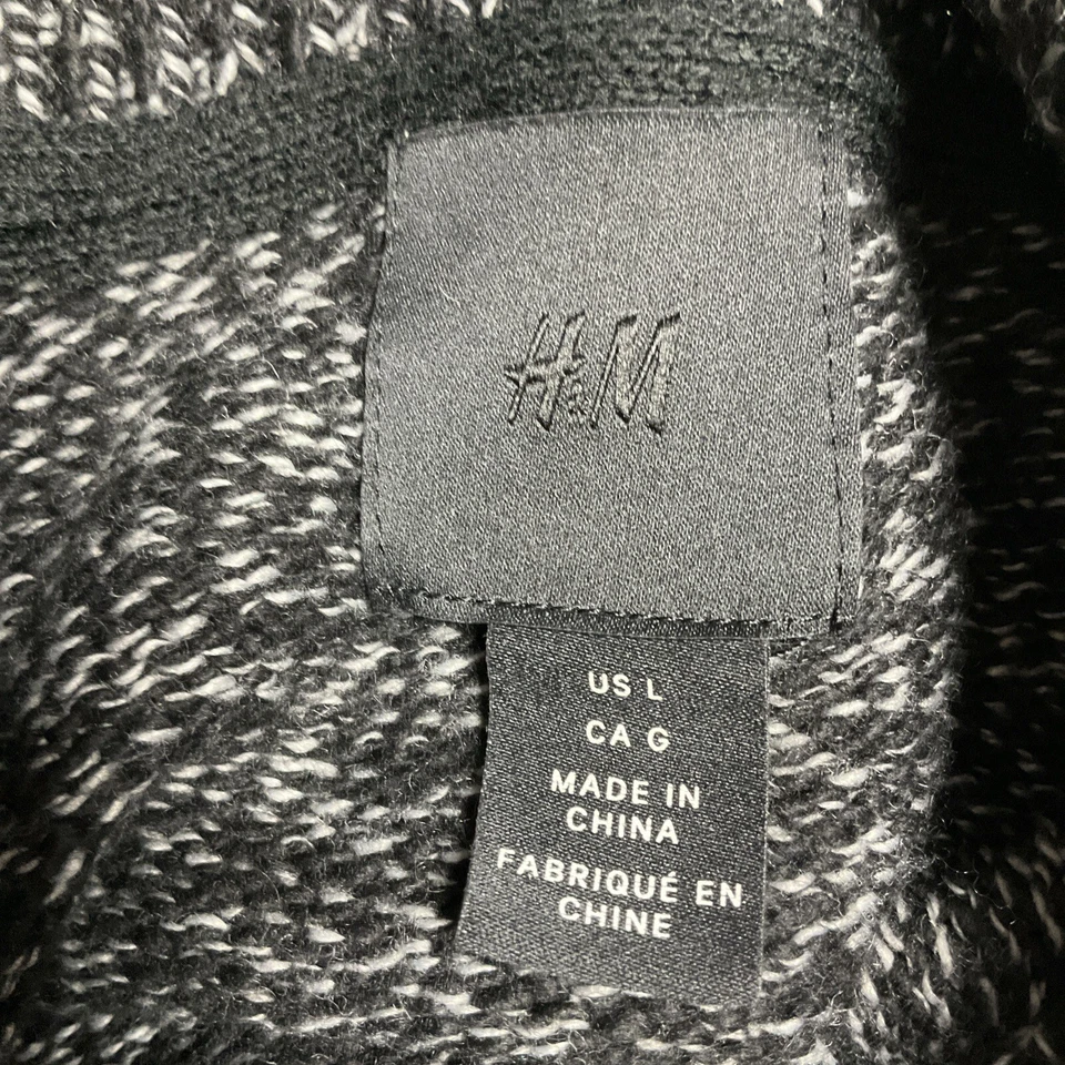 Suéter Pullover Grande Tejido Blanco Negro H&M para Mujer.   1150 Foto 3 de 3