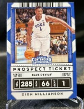 ZION WILLIAMSON 2020 Panini Contenders Draft Picks Prospect Ticket Rookie RC 🔥