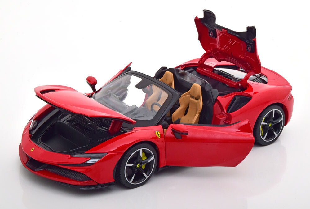 Bburago 1/18 フェラーリ SF90 スパイダー ブラック Ferrari ミニカー 1/18 フェラーリ SF90 スパイダー アセット