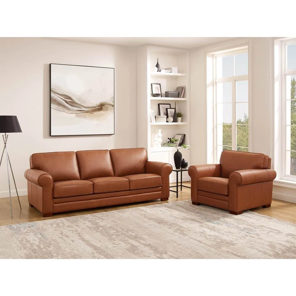 Top Grain Leather Sofa Set Matttroy