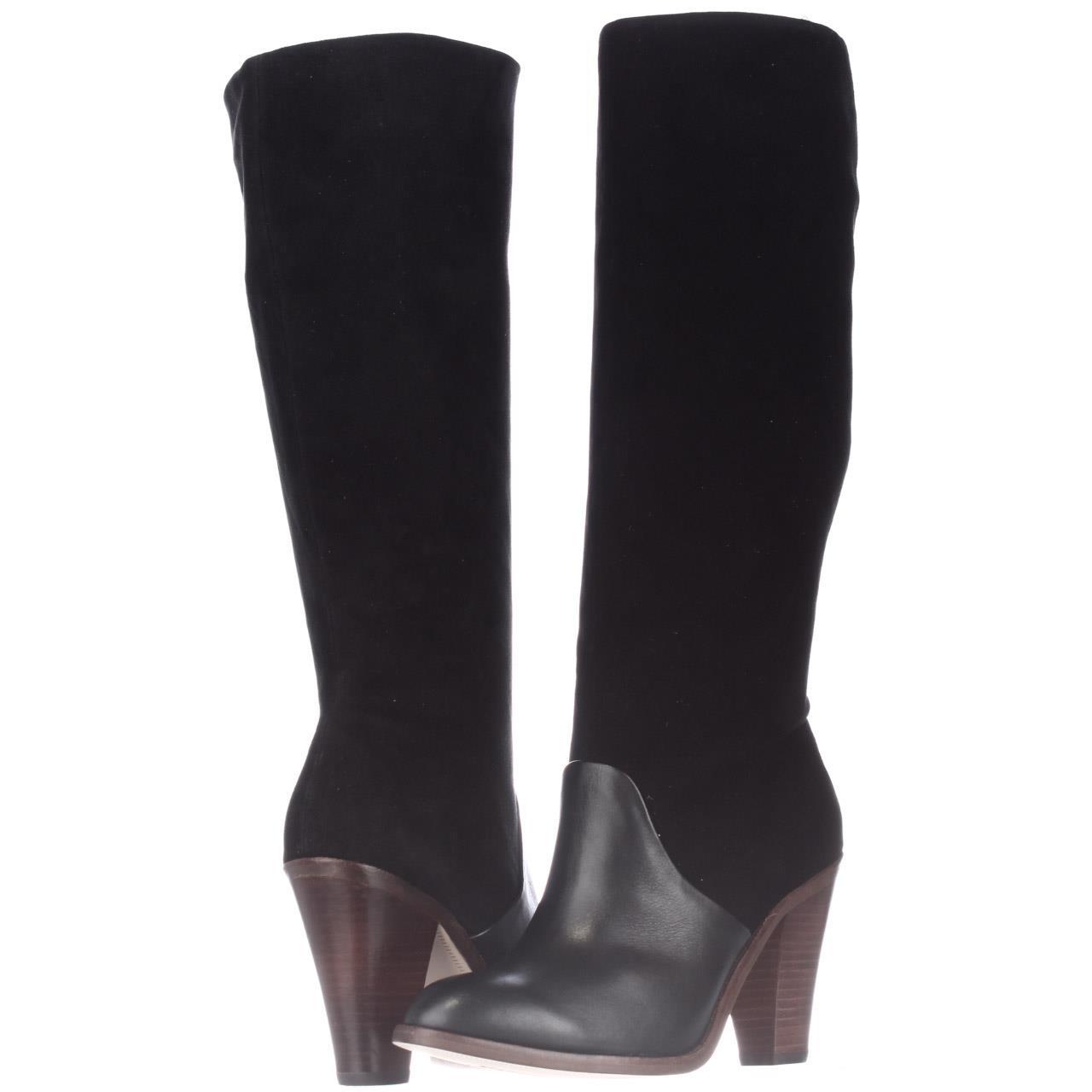 Splendid Sullie Slouch Two Tone Boots, Black, 5.5 US Display Splendid Sullie Slouch Two Tone Boots, Black, 5.5 US Display