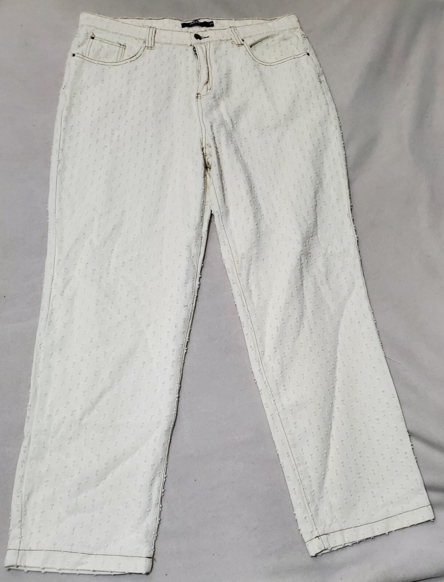 Jaded London Men's White Bumpy Jeans W36 | eBay