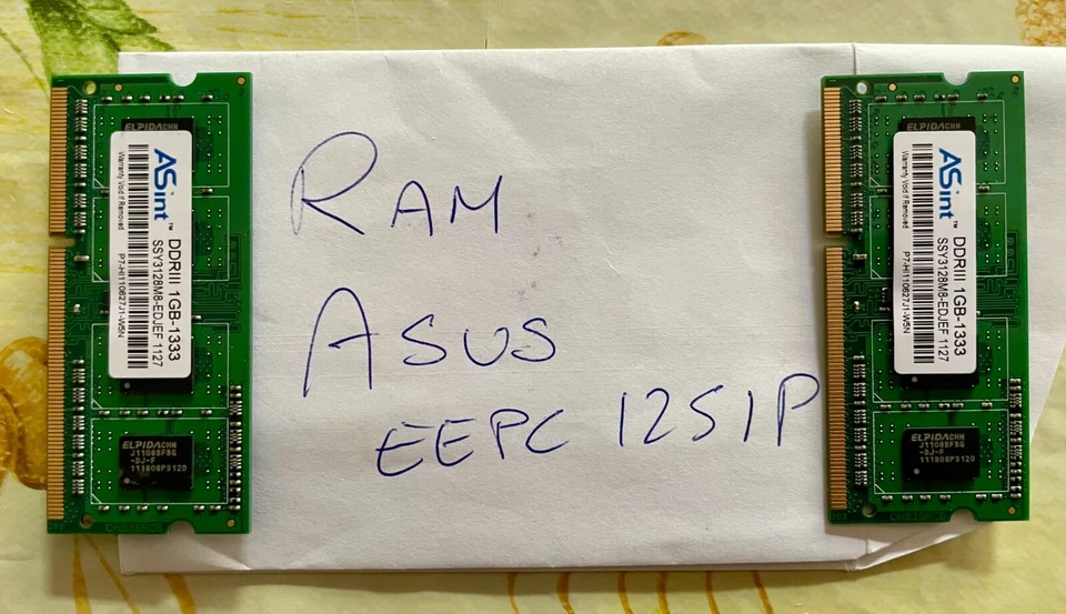 ram SO-DIMM DDR 3 1GB - Immagine 2 di 2