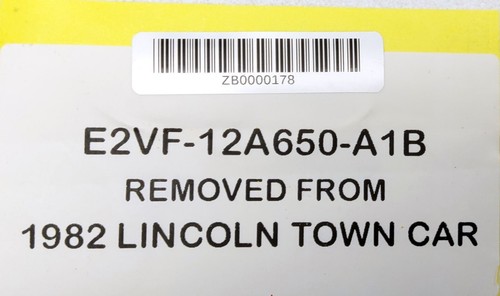 ECM ECU Engine Control Module Computer From 1982 Lincoln Town Car E2VF-12A650-A1 - Picture 9 of 9