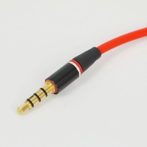 USA Red 3.5mm 4 Pole Male to Female headphone earphone Extension Audio 4Ft Cable - Picture 3 of 4