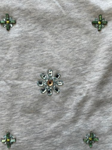 NWT JCrew Girls Top With Flower Appliqué Size 12 Years - Picture 3 of 4