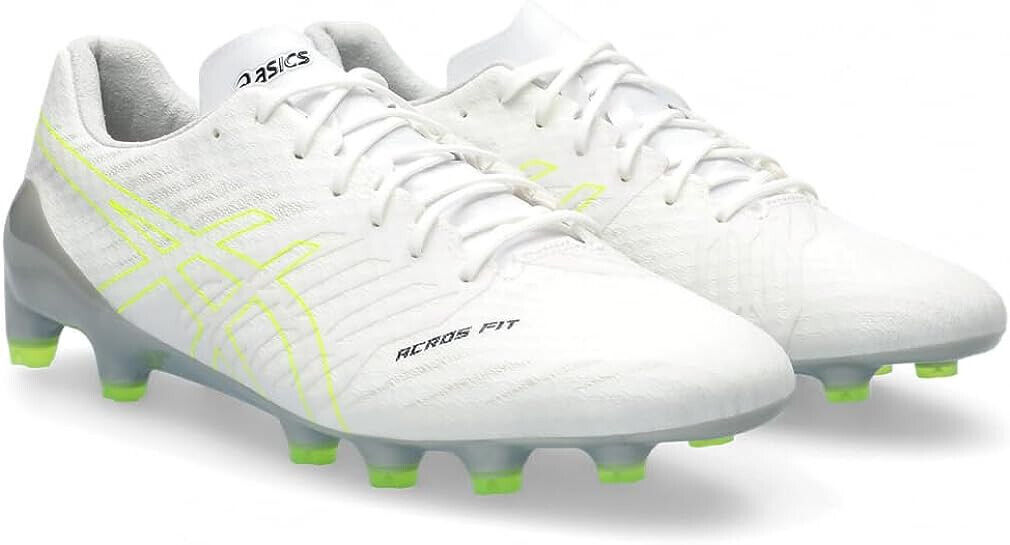 ASICS Soccer Football Shoes DS LIGHT ACROS 2 White Yellow ASICS Soccer Football Shoes DS LIGHT ACROS 2 White Yellow