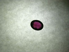 Garnet gemstone faceted 9x7mm oval cut red/pink Umba garnet