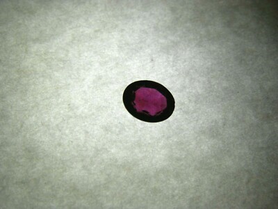Garnet gemstone faceted 9x7mm oval cut red/pink Umba garnet