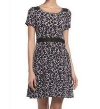 Marc by Marc Jacob’s Silk Floral Fit & Flare Mesh back Dress  Size 4