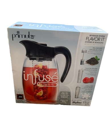 Primula Infuse Drink pitcher and cores 2.9 QT NIB