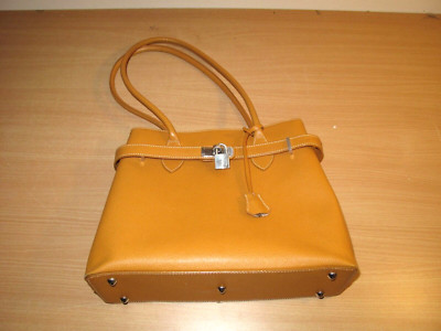 CLEMENT DAMEN HANDTASCHE in ORANGE / ORIGINAL MADE IN ITALY