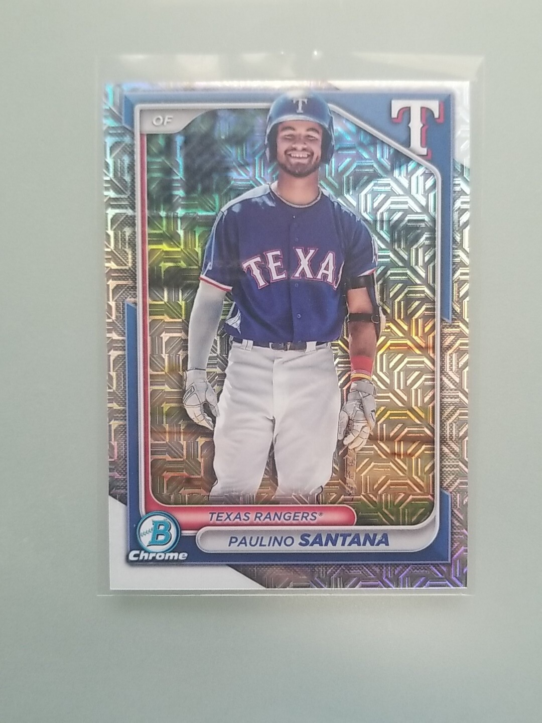 2024 Bowman Chrome Mega Box PAULINO SANTANA Image Variation Card BCP-245 RANGERS