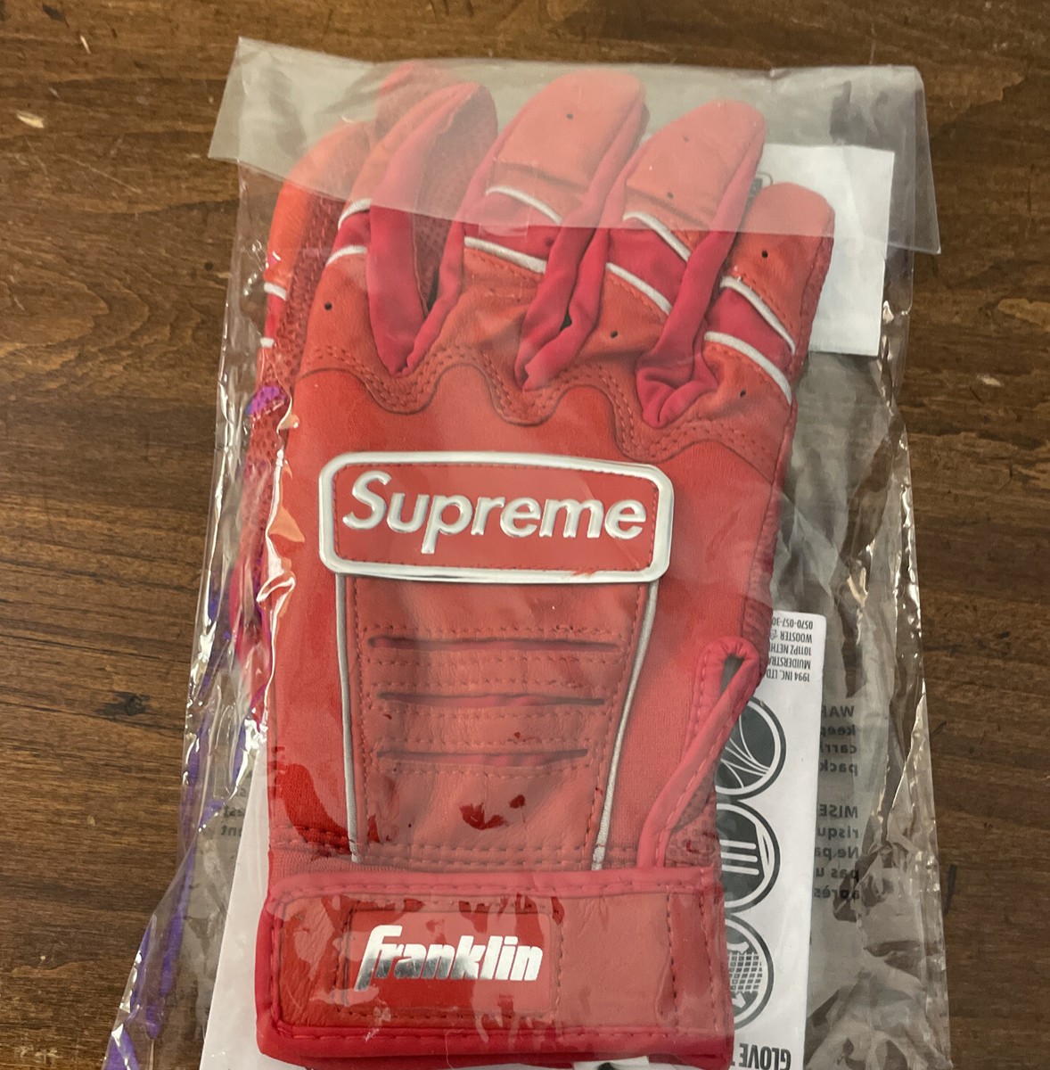 Supreme Franklin CFX Pro Batting Glove Red Size Medium SS22 Week 11 (IN HAND)