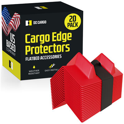 Vee Board Carry-on Pack of 20 Red V-Boards, Cargo Load Corner Edge Protectors