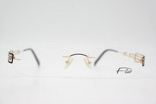 Brille Flair 961 Schwarz Gold Randlos Brillen...