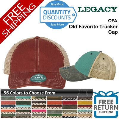 #ad 🔥 Legacy Men Old Favorite Trucker Cap Hat Low profile Washed Cotton Blend Ofa $16.79