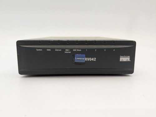 Linksys by Cisco RV042 V1.1 10/100 4 Port Dual WAN VPN Router Without AC Adapter - 第 2/6 張圖片