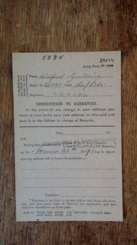 1917 WWI LARGE ANTIQUE MILITARY XMAS CARD & EPHEMERA - WILFRED GOULDING RFA - Picture 13 of 15