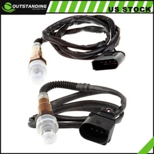 2pcs Air Fuel Ratio Oxygen Sensor for 01-03 VW Beetle 1.8L O2 02 Upstream+Down