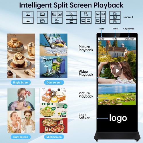 Advanced Advertising Display Kiosks 65inch 4K with Integrated Media Player NEW - Bild 6 von 10